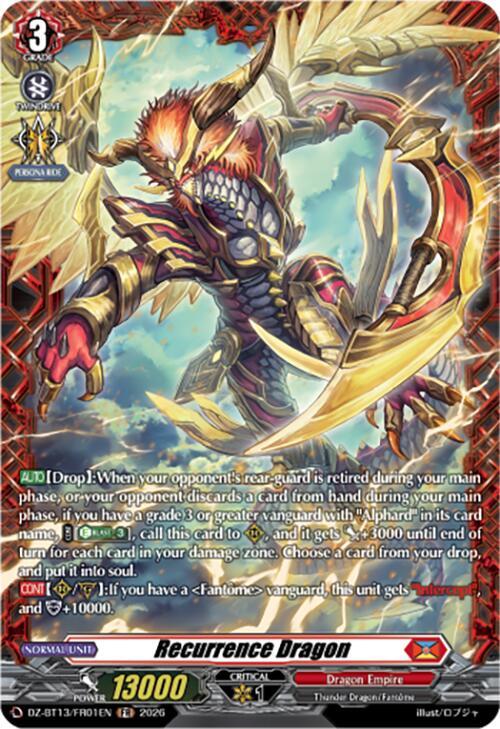Recurrence Dragon (FR) - DZ-BT13: Parallactic Clash - Cardfight