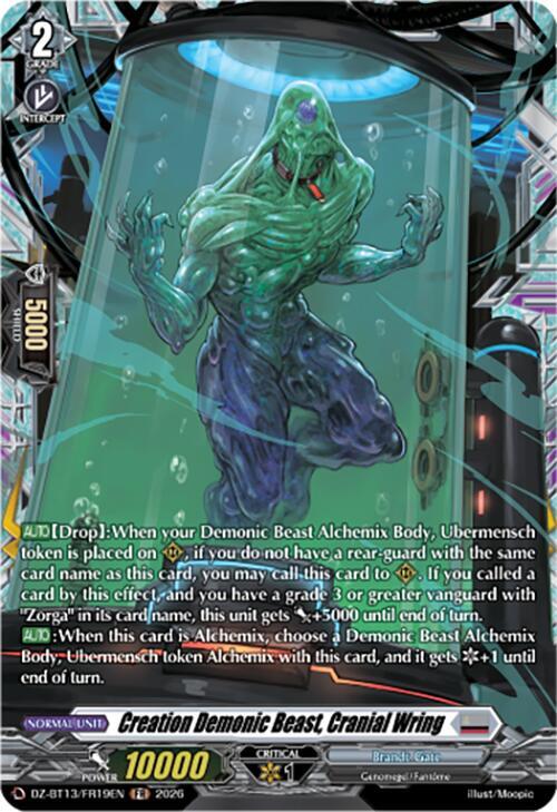 Creation Demonic Beast, Cranial Wring (FR) - DZ-BT13: Parallactic