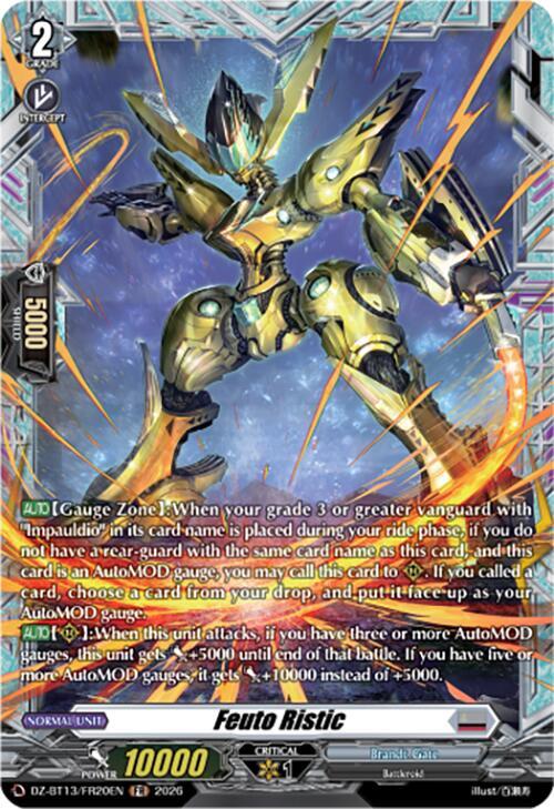 Feuto Ristic (FR) - DZ-BT13: Parallactic Clash - Cardfight
