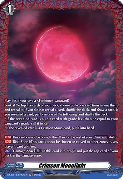 Crimson Moonlight FR价格与卡牌详情— DZ-BT13: Parallactic Clash