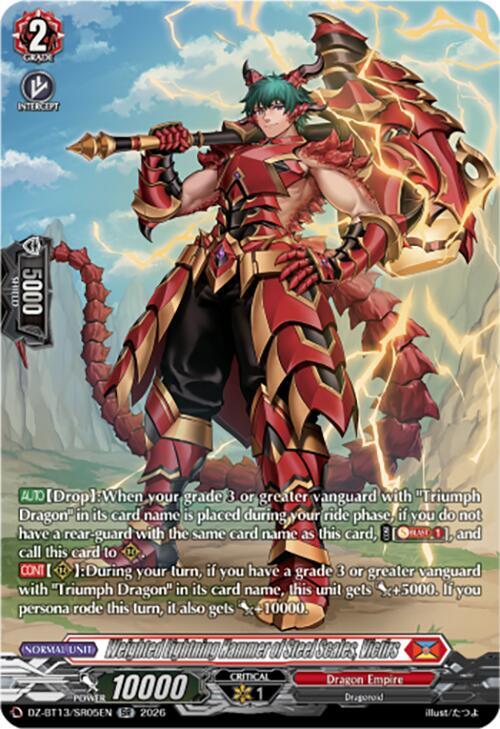 Weighted Lightning Hammer of Steel Scales, Victirs (SR) - DZ-BT13