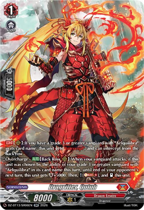 Dragritter, Qutub (SR) - DZ-BT13: Parallactic Clash - Cardfight