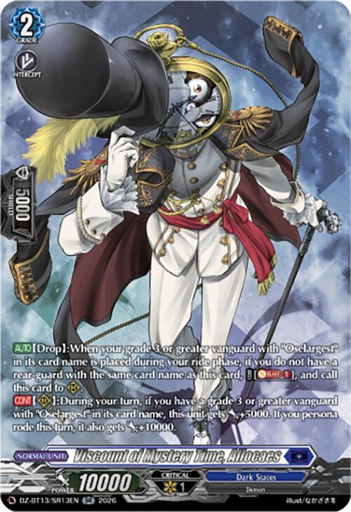 Viscount of Mystery Time, Allocaes (SR)