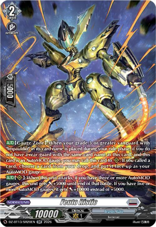 Feuto Ristic (SR) - DZ-BT13: Parallactic Clash - Cardfight