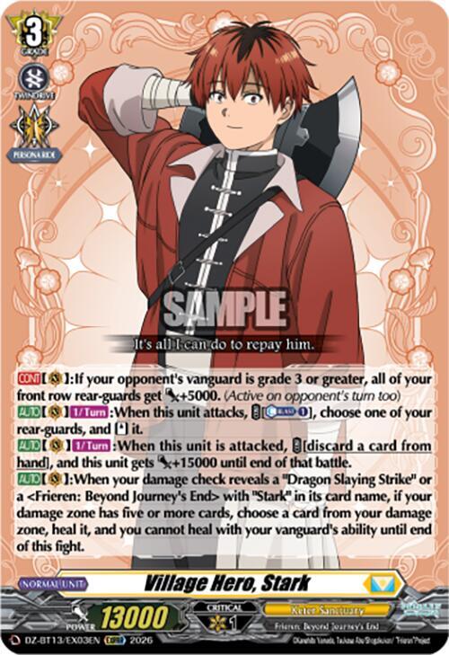 Village Hero, Stark - DZ-BT13: Parallactic Clash - Cardfight