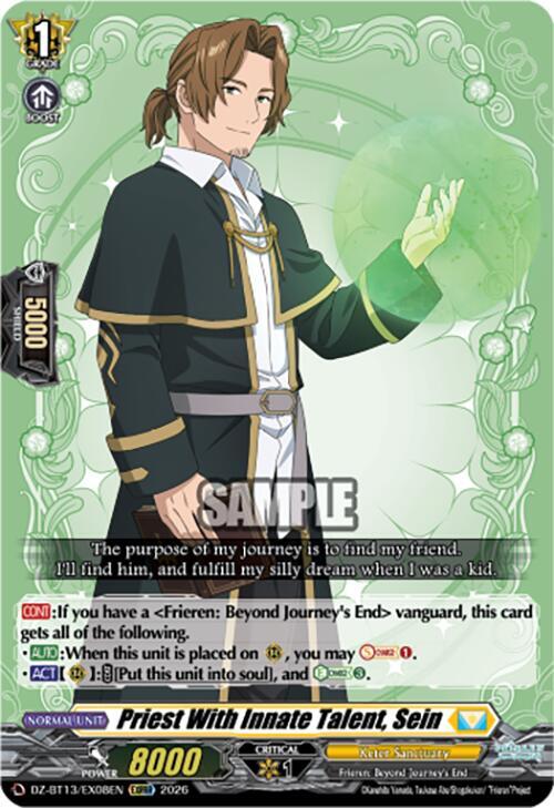 Priest With Innate Talent, Sein - DZ-BT13: Parallactic Clash