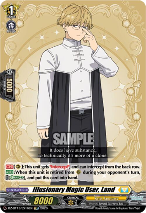 Illusionary Magic User, Land - DZ-BT13: Parallactic Clash