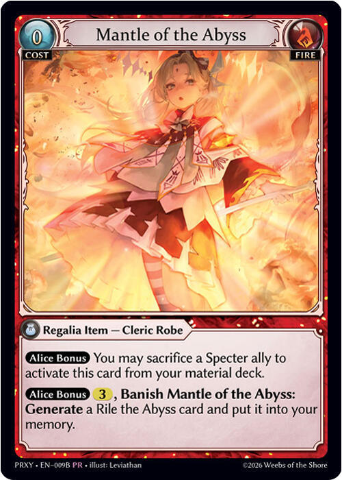 その他 Grand Archive TCG CSR Gloamspire Mantle Gloamspire Mantle - Mercurial Heart Alter Edition - Grand Archive