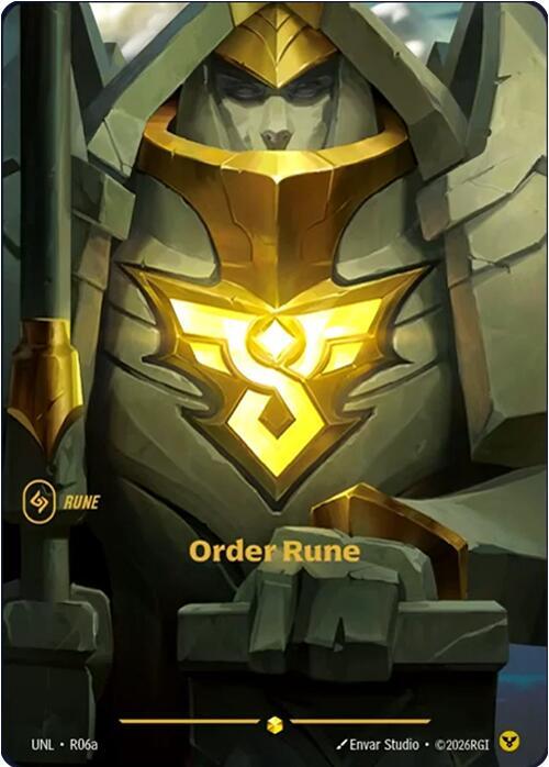 Order Rune (Alternate Art) - Unleashed - Riftbound: League of