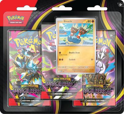 Pitch Black 3 Pack Blister [Binacle] Pokemon Product