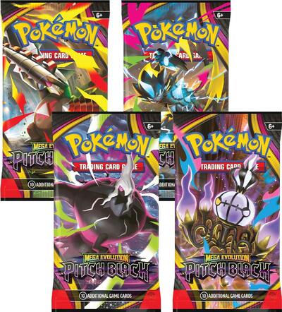 Pitch Black Booster Pack Art Bundle [Set of 4] Pokemon Product