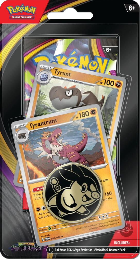 ダイアモンド千歳 PR+トレーディングカード Pitch Black Premium Checklane Blister [Tyrunt, Tyrantrum] (Target