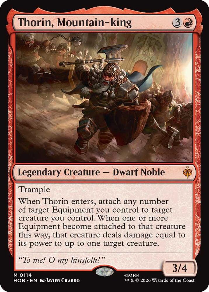 Thorin, Mountain-king - The Hobbit - Magic: The Gathering