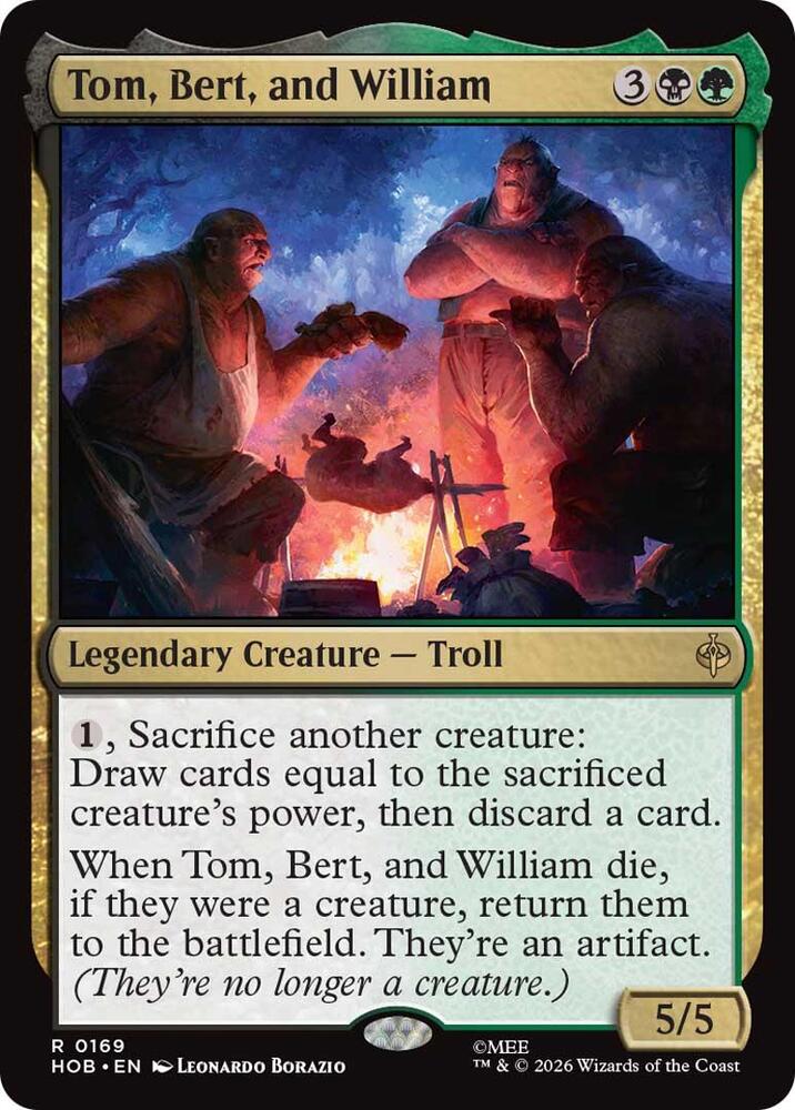 Tom, Bert, and William - The Hobbit - Magic: The Gathering