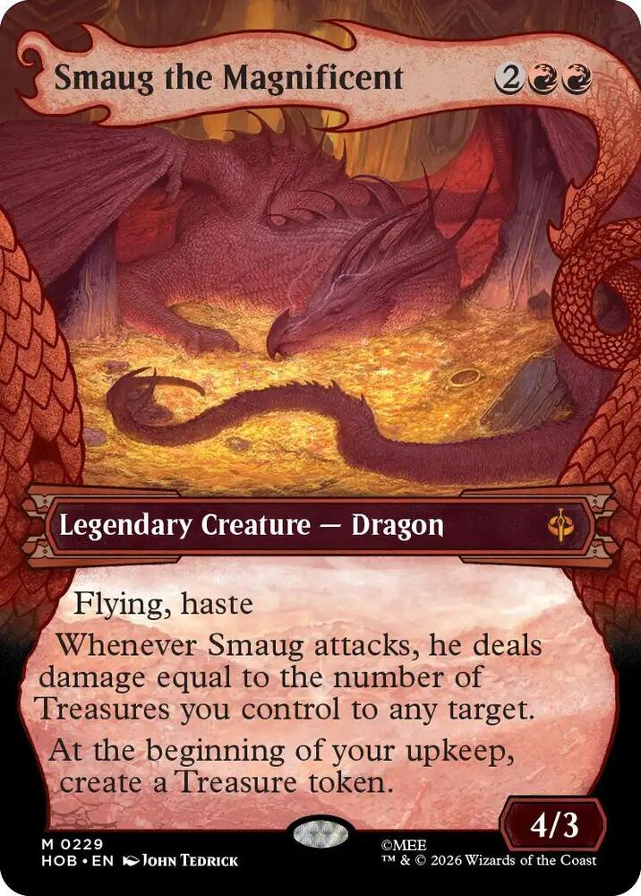 Smaug the Magnificent (Showcase) - The Hobbit - Magic: The Gathering