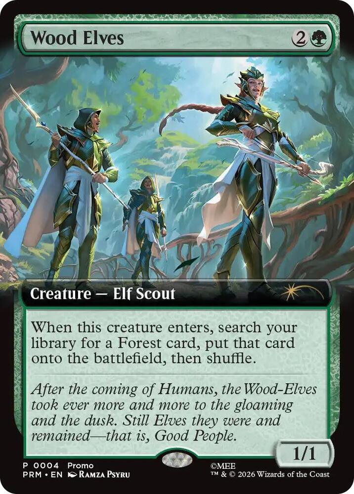 MTG Wood Elves 10枚 Wood Elves (Extended Art) - Promo Pack: The Hobbit - Magic: The