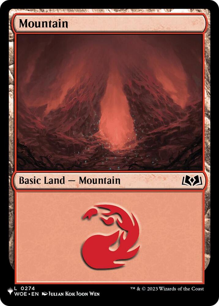 Mountain (0274) (WOE) - The List Reprints - Magic: The Gathering
