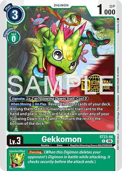 Gekkomon (Welcome Tamers Pack Vol.2) Starter Deck 23: Beatbreak Release Event Cards card price
