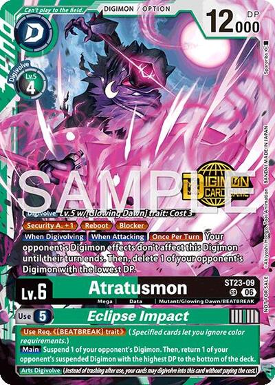 Atratusmon // Eclipse Impact (Welcome Tamers Pack Vol.2) Starter Deck 23: Beatbreak Release Event Cards card price