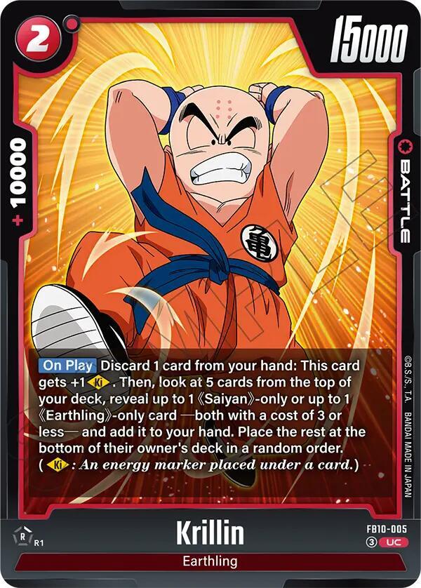 Krillin - FB10-005 - Cross Force - Dragon Ball Super: Fusion World