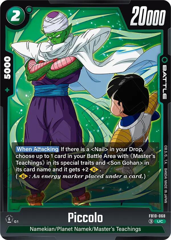 Piccolo - FB10-068 - Cross Force - Dragon Ball Super: Fusion World