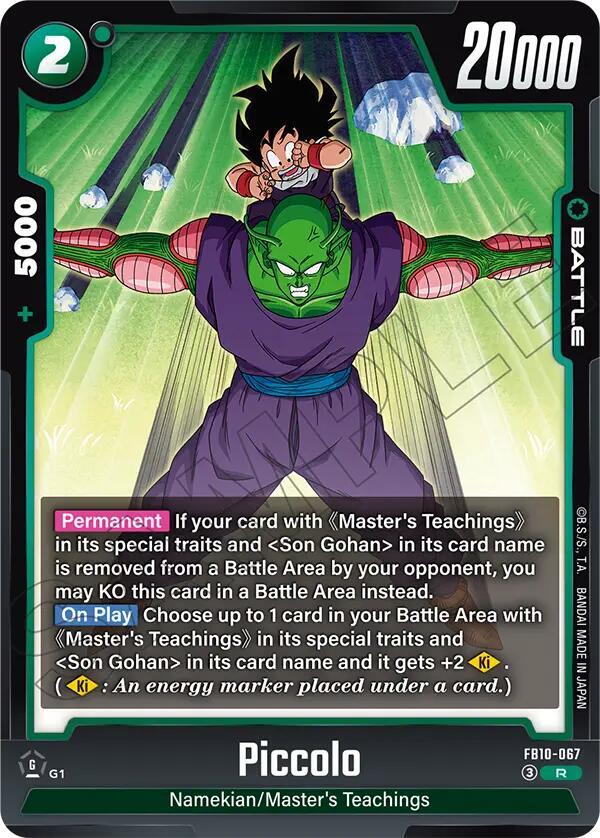 Piccolo FB10-068 card