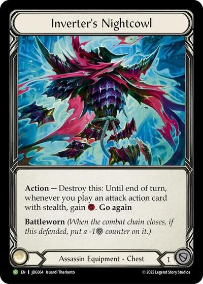 Inverter's Nightcowl - JDG064 Flesh and Blood: Promo Cards Promo Flesh and Blood card — value and price