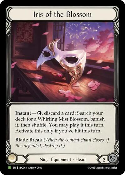 Iris of the Blossom - JDG063 Flesh and Blood: Promo Cards Promo Flesh and Blood card — value and price
