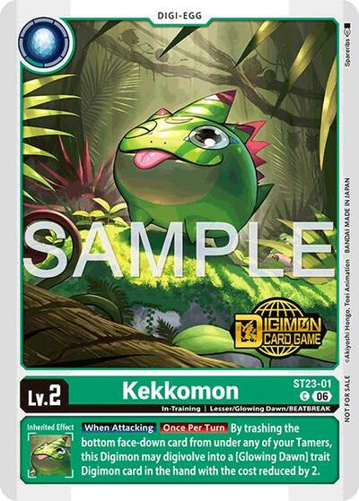 Kekkomon (Welcome Tamers Pack Vol.2) Starter Deck 23: Beatbreak Release Event Cards Common Digimon card — value and price