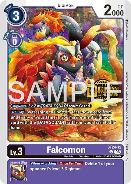 Falcomon (Welcome Tamers Pack Vol.2) - Starter Deck 24: Data Squad Release  Event Cards - Digimon Card Game - TCGplayer.com