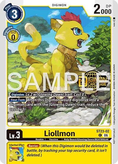 Liollmon (Welcome Tamers Pack Vol.2) Starter Deck 23: Beatbreak Release Event Cards card price