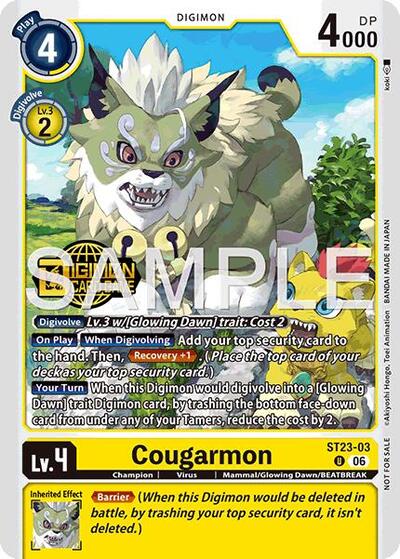 Cougarmon (Welcome Tamers Pack Vol.2) Starter Deck 23: Beatbreak Release Event Cards card price