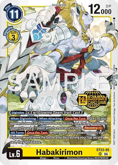 Habakirimon (Welcome Tamers Pack Vol.2) Starter Deck 23: Beatbreak Release Event Cards card price