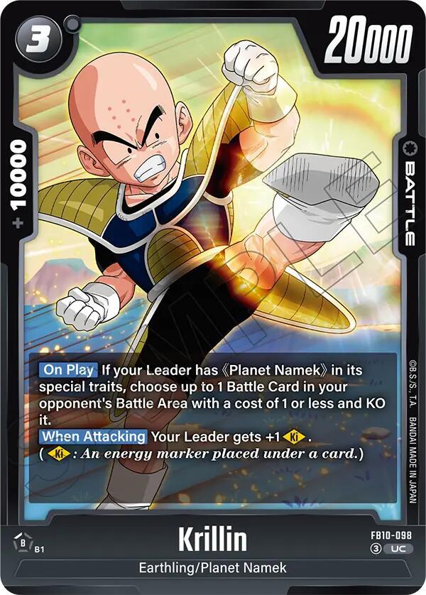 Krillin - FB10-098 - Cross Force - Dragon Ball Super: Fusion World