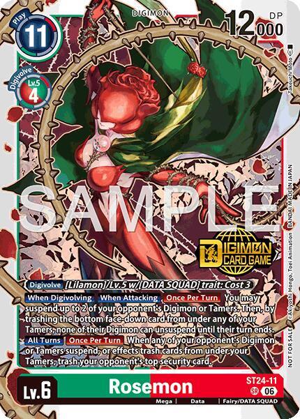 Rosemon (Welcome Tamers Pack Vol.2) - Starter Deck 24: Data Squad Release  Event Cards - Digimon Card Game - TCGplayer.com