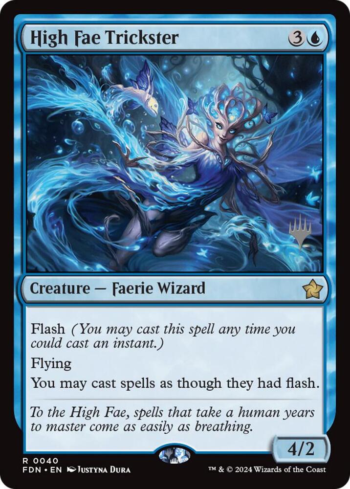 ハイフェイのトリックスター/High Fae Trickster 英語一枚 High Fae Trickster - Promo Pack: Secrets of Strixhaven - Magic
