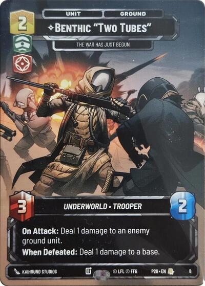 Benthic "Two Tubes" - The War Has Just Begun card