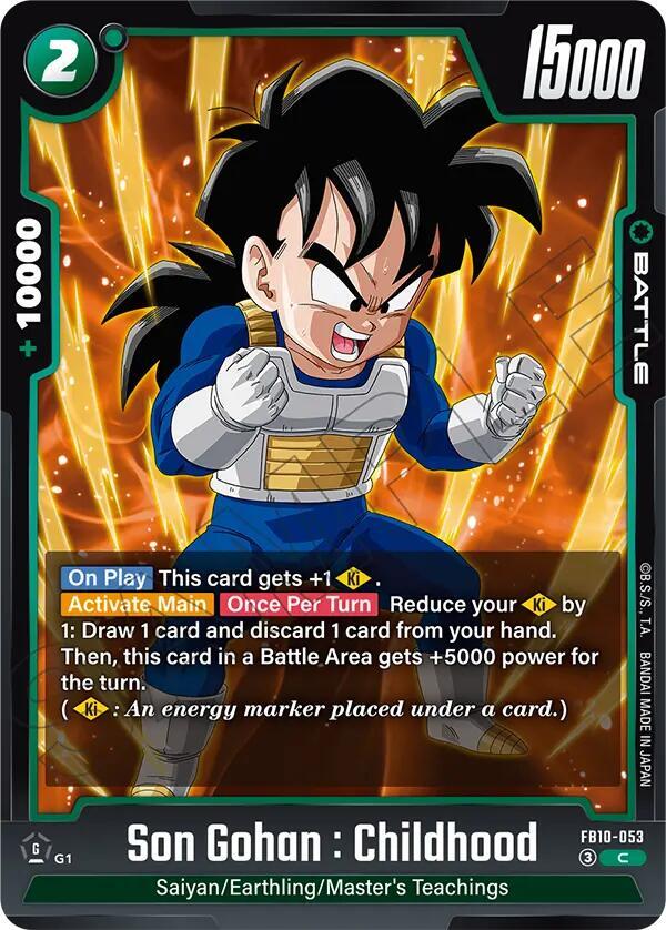 Son Gohan : Childhood - FB10-053 - Cross Force - Dragon Ball Super