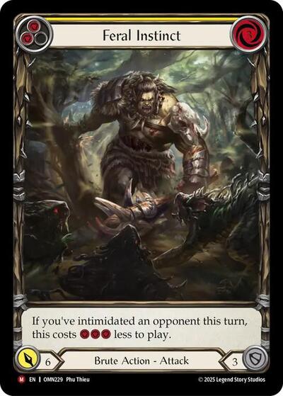 Feral Instinct (Extended Art) Omens of the Third Age card price