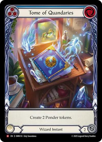 Tome of Quandaries (Blue) (Extended Art) Omens of the Third Age card price