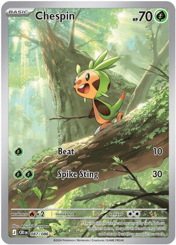 Chespin 087/086 from ME04: Chaos Rising