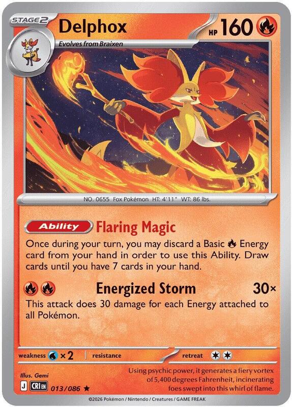 Delphox 013/086 from ME04: Chaos Rising