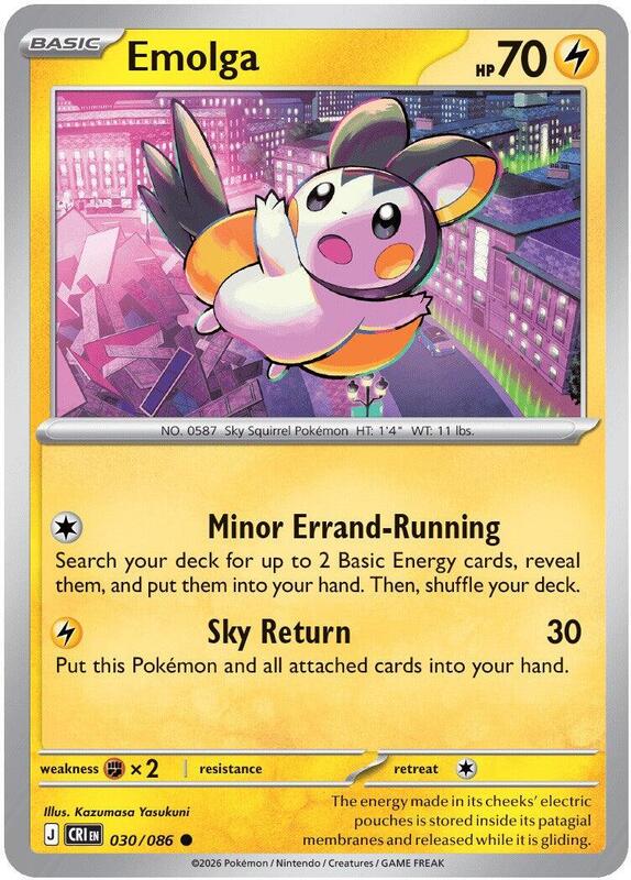 Emolga 030/086 from ME04: Chaos Rising