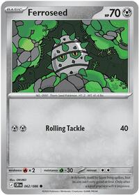 Ferroseed #062/086 from ME04: Chaos Rising Pokemon card image