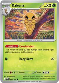 Kakuna #002/086 from ME04: Chaos Rising Pokemon card image