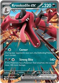 Krookodile ex #055/086 from ME04: Chaos Rising Pokemon card image