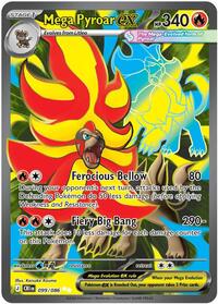 Mega Pyroar ex #099/086 from ME04: Chaos Rising Pokemon card image