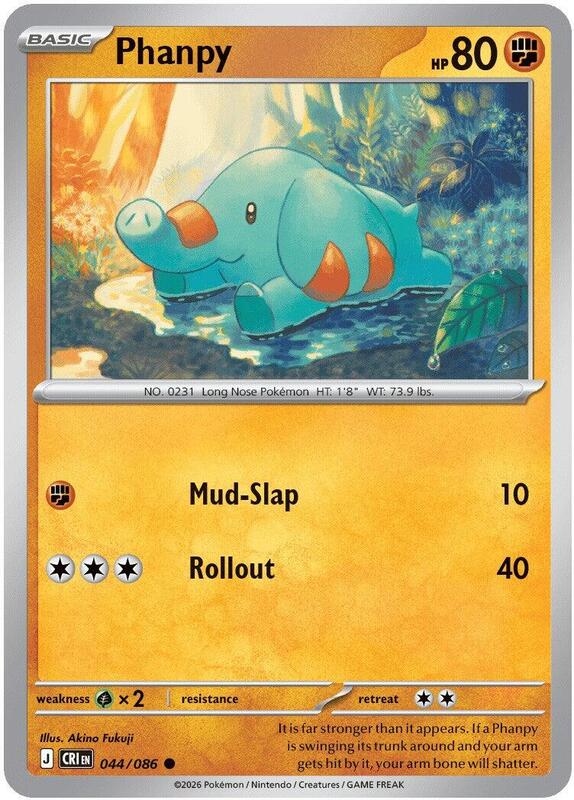 Phanpy 044/086 from ME04: Chaos Rising