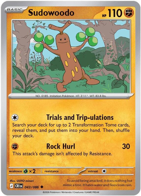 Sudowoodo 043/086 from ME04: Chaos Rising