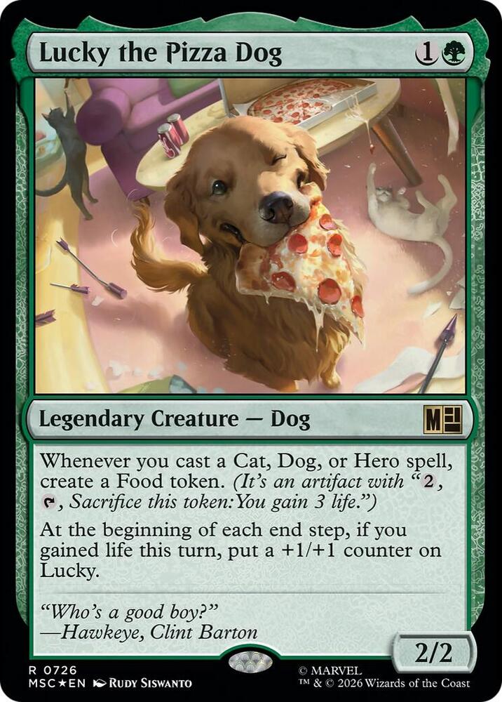Lucky the Pizza Dog - Commander: Marvel Super Heroes - Magic: The